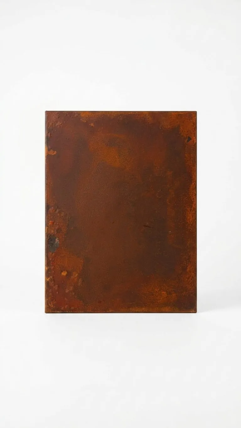 Rusted iron patina swatch 01, warm oxide